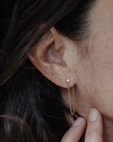 עגילי רולו יהלום