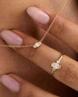 טבעת אירוסין יהלום אובל