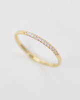 Half eternity לבן Diamond band (6905372770462)