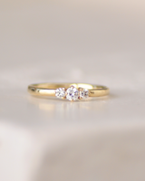 טבעת עליזה גדולה יהלומי מעבדה