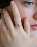 טבעת מותק גדולה יהלום מעבדה