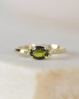 טבעת חנה טורמלין ירוקה