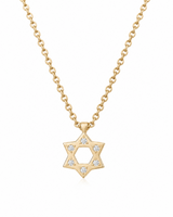 שרשרת מגן דוד יהלומים