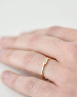 טבעת יפו קטנה יהלום מעבדה