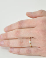 טבעת יפו קטנה יהלום מעבדה