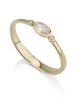 טבעת יפו קטנה יהלום מעבדה