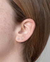 Princess diamond earring (6075512979614)