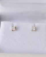 Princess diamond earring (6075512979614)