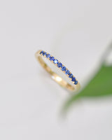 Half eternity Blue Sapphire band (6905330892958)
