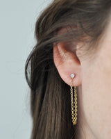 Diamond and Rolo earring (6813750526110)