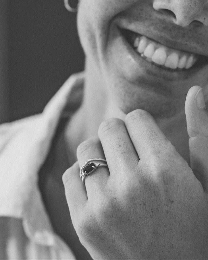 טבעת חנה טורמלין ירוקה