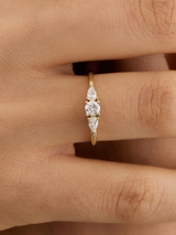 טבעת עינב יהלומי טיפה מעבדה