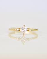 טבעת מעיין יהלומי מעבדה