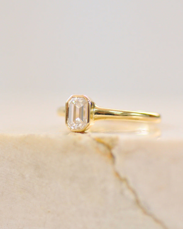 טבעת אודרה יהלום מעבדה