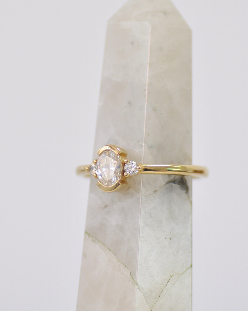 טבעת מותק גדולה יהלום מעבדה