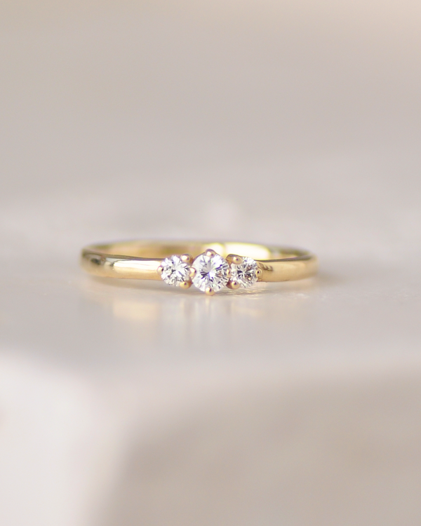 טבעת עליזה גדולה יהלום מעבדה