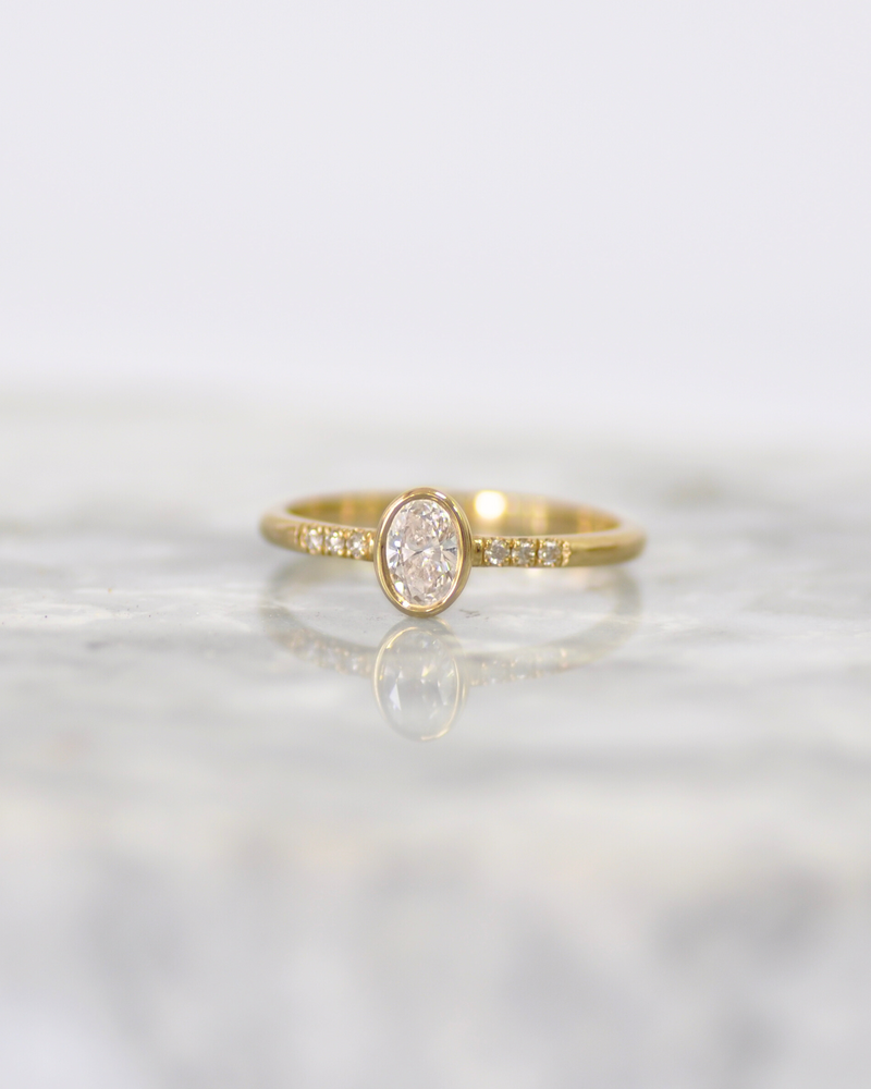 טבעת אוריה יהלומי מעבדה