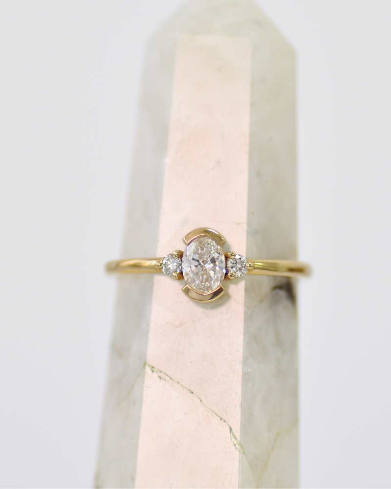 טבעת מותק גדולה יהלום מעבדה