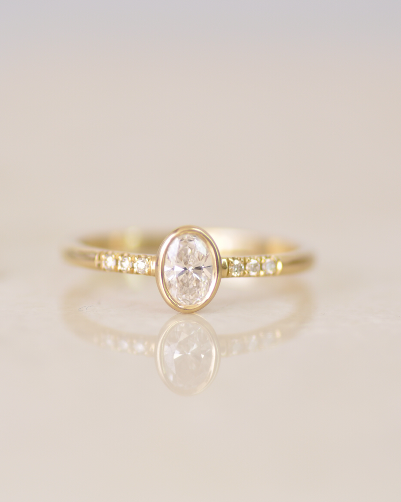 טבעת אוריה יהלומי מעבדה