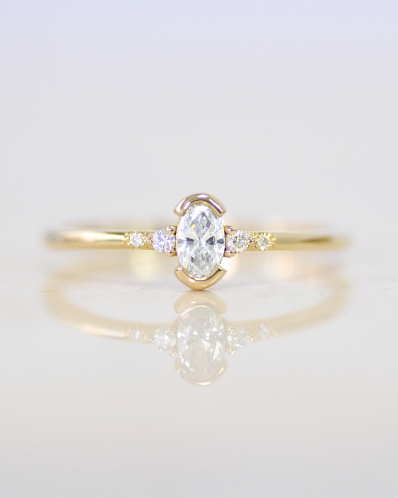 טבעת מותק יהלום מעבדה