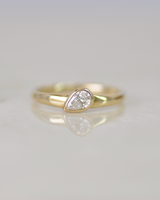 טבעת רותם יהלום מעבדה