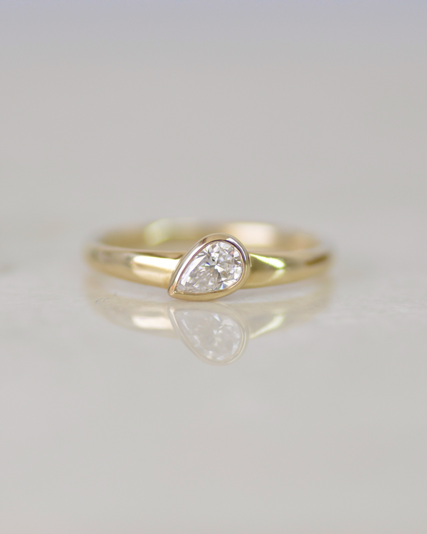 טבעת רותם יהלום מעבדה