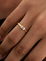 טבעת הדס יהלום אמרלד טבעי