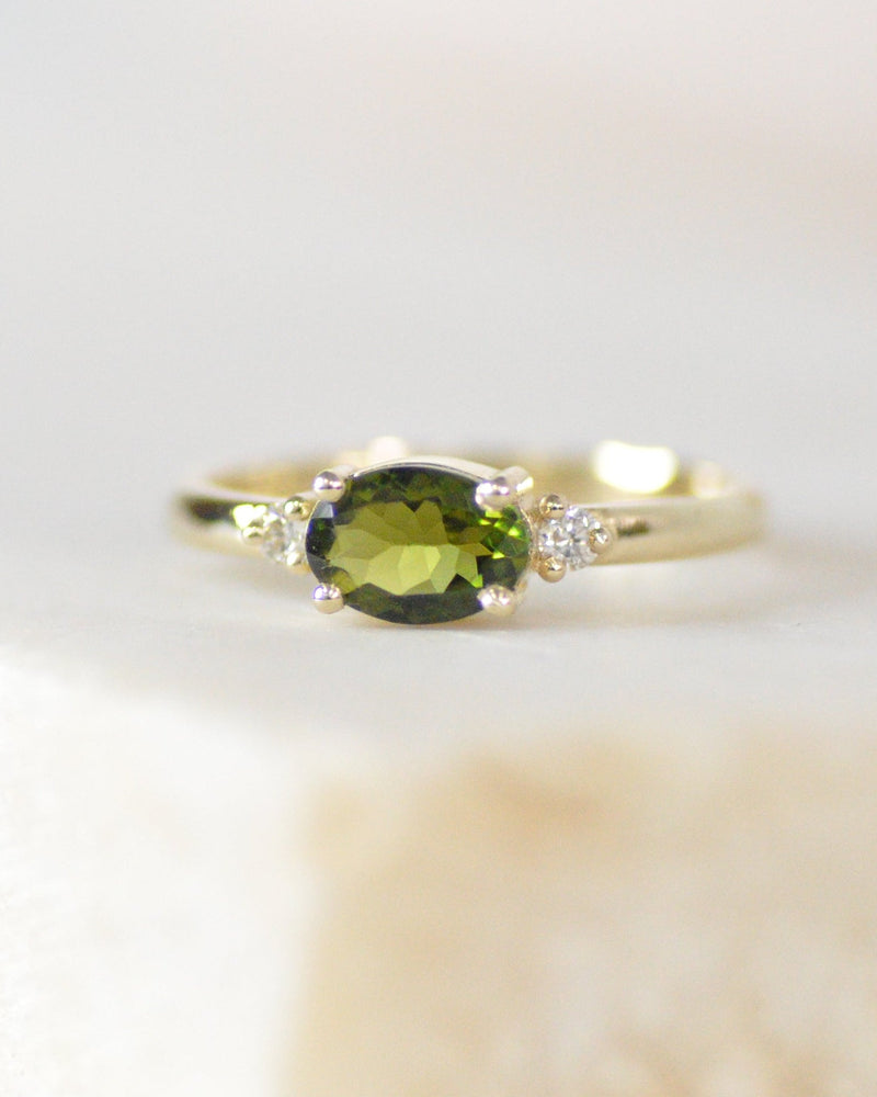 טבעת חנה טורמלין ירוקה