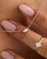 שרשרת מותק יהלום אובל טבעי