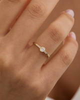 טבעת תמר יהלום עגול מעבדה