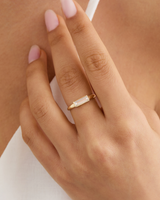 טבעת עדי יהלום באגט מעבדה