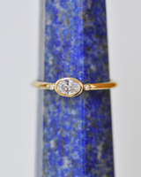 טבעת יפו קטנה יהלום אובל מעבדה