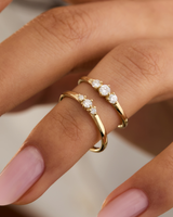 טבעת עליזה יהלומים טבעיים