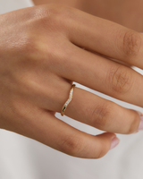 טבעת כתר שבעה יהלומי מעבדה