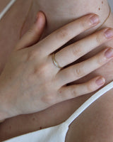 טבעת אוקיף יהלומי מעבדה