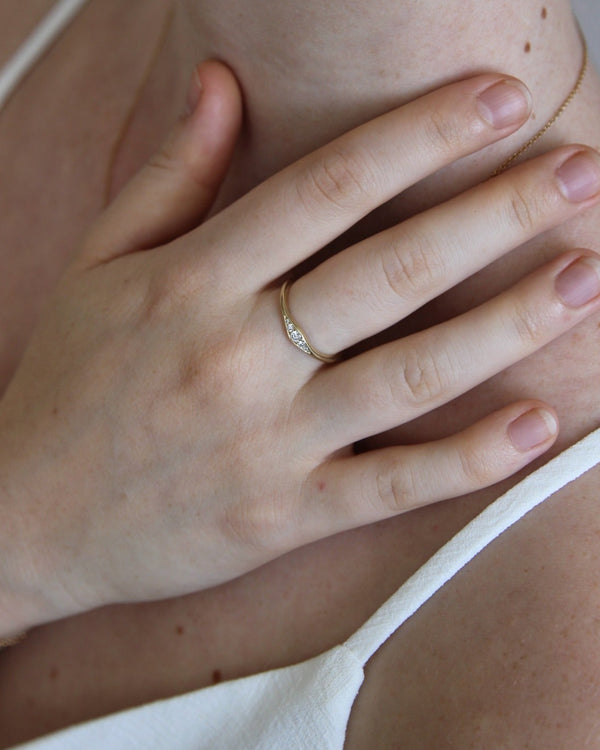 טבעת אוקיף יהלומי מעבדה