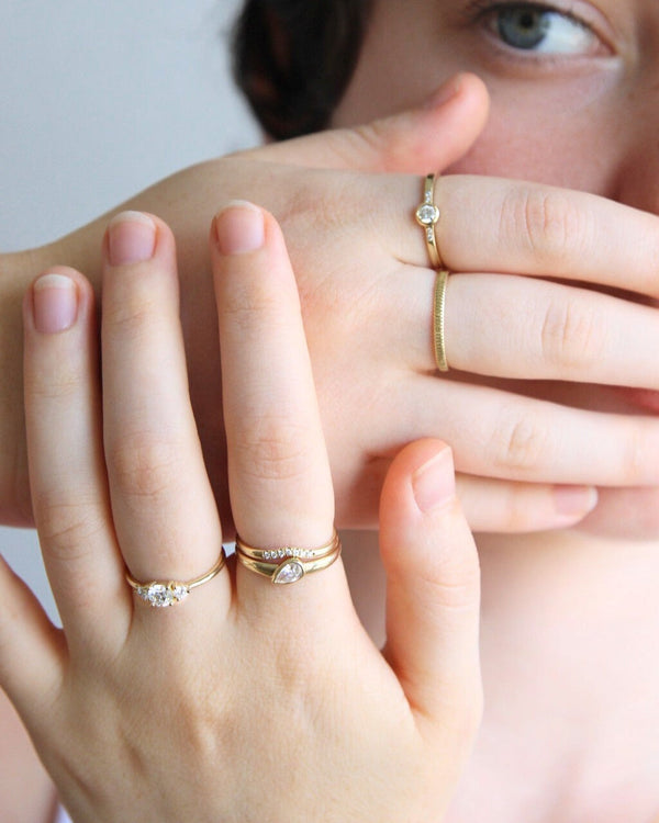 טבעת רותם יהלום מעבדה