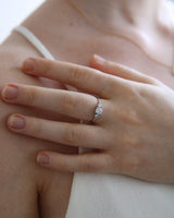 טבעת עינב גדולה יהלומי מעבדה