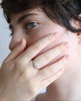 טבעת עינב גדולה יהלומי מעבדה