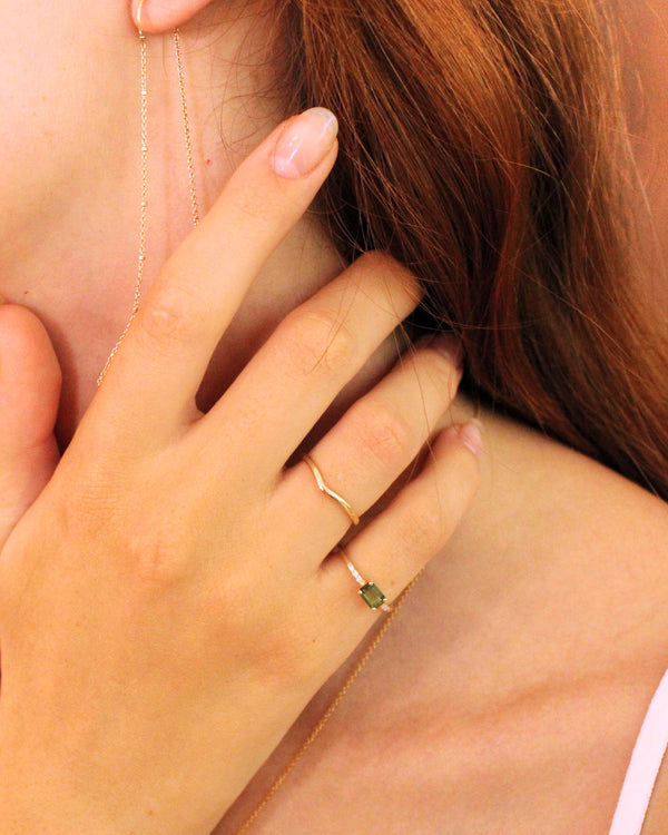 טבעת אלונה טורמלין ויהלומים