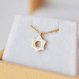 Diamonds Magen David necklace (6044707487902)