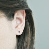 Petite blue diamond earring (6052398334110)