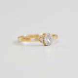 Oval diamond & tiny halo (6705153310878)