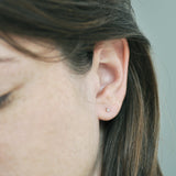 Petite white diamond earring (6052422025374)