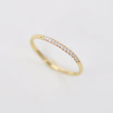 Half eternity לבן Diamond band (6905372770462)