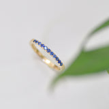 Half eternity Blue Sapphire band (6905330892958)